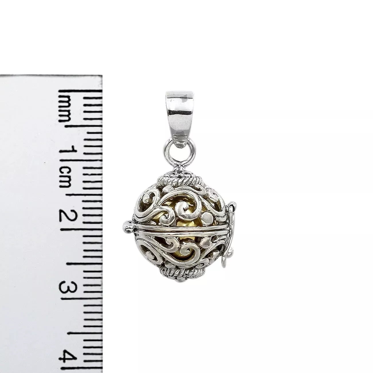 Bali design Harmony Ball Pendant,Chime Ball, Angel Caller, Bola Necklace Pendant