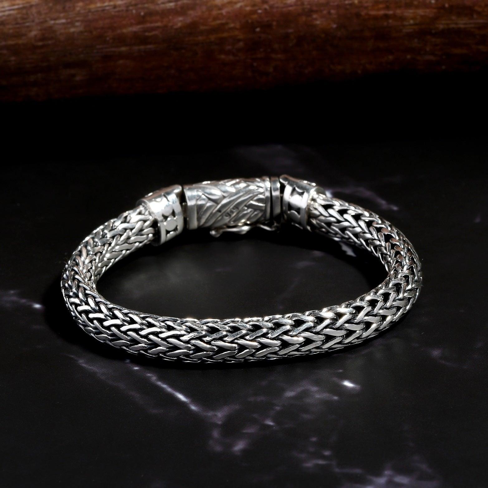 BALI Handmade Solid 925 Sterling Silver Snake Chain Bracelet - Inspiring Jewellery