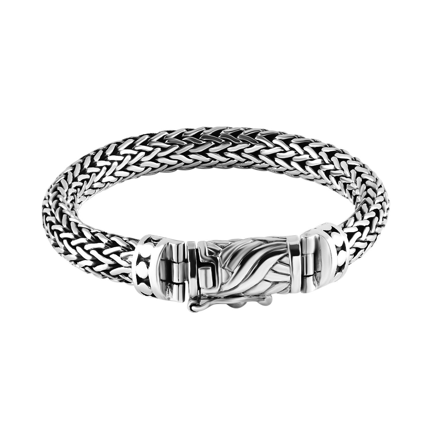 BALI Handmade Solid 925 Sterling Silver Snake Chain Bracelet - Inspiring Jewellery