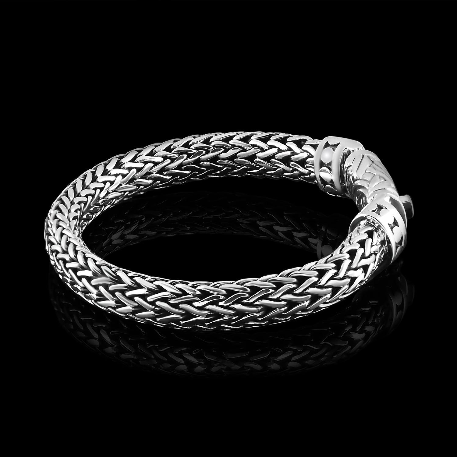 BALI Handmade Solid 925 Sterling Silver Snake Chain Bracelet - Inspiring Jewellery