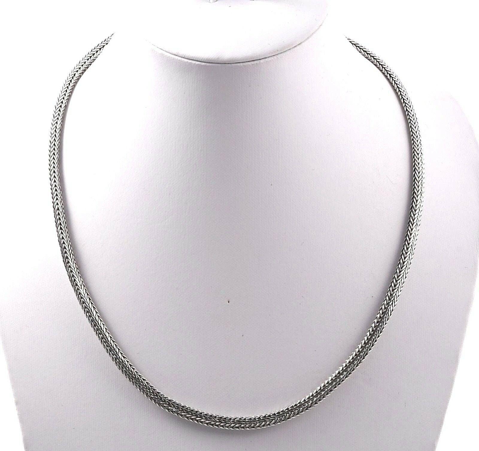 Balinese Handmade Solid Sterling Silver SNAKE Chain Necklace 4mm 18" 20" 24" - Inspiring Jewellery