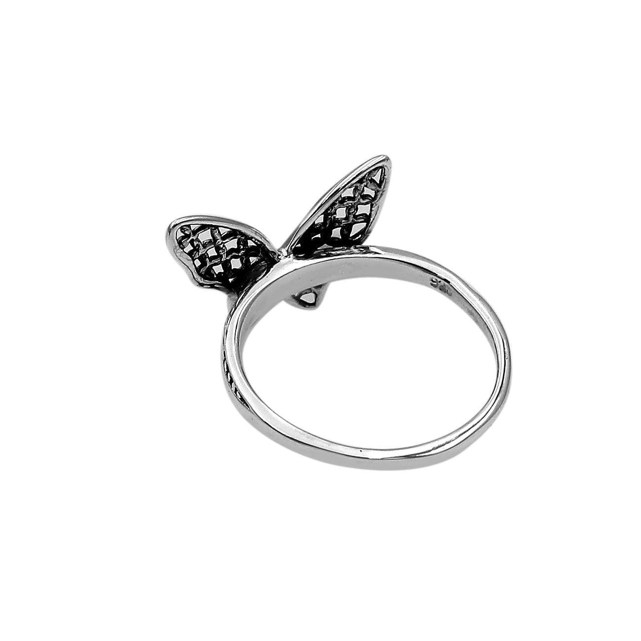 Handmade Butterfly Luck Hope Ring in 925 Sterling Silver Size L , M , N , O , P , Q - Inspiring Jewellery