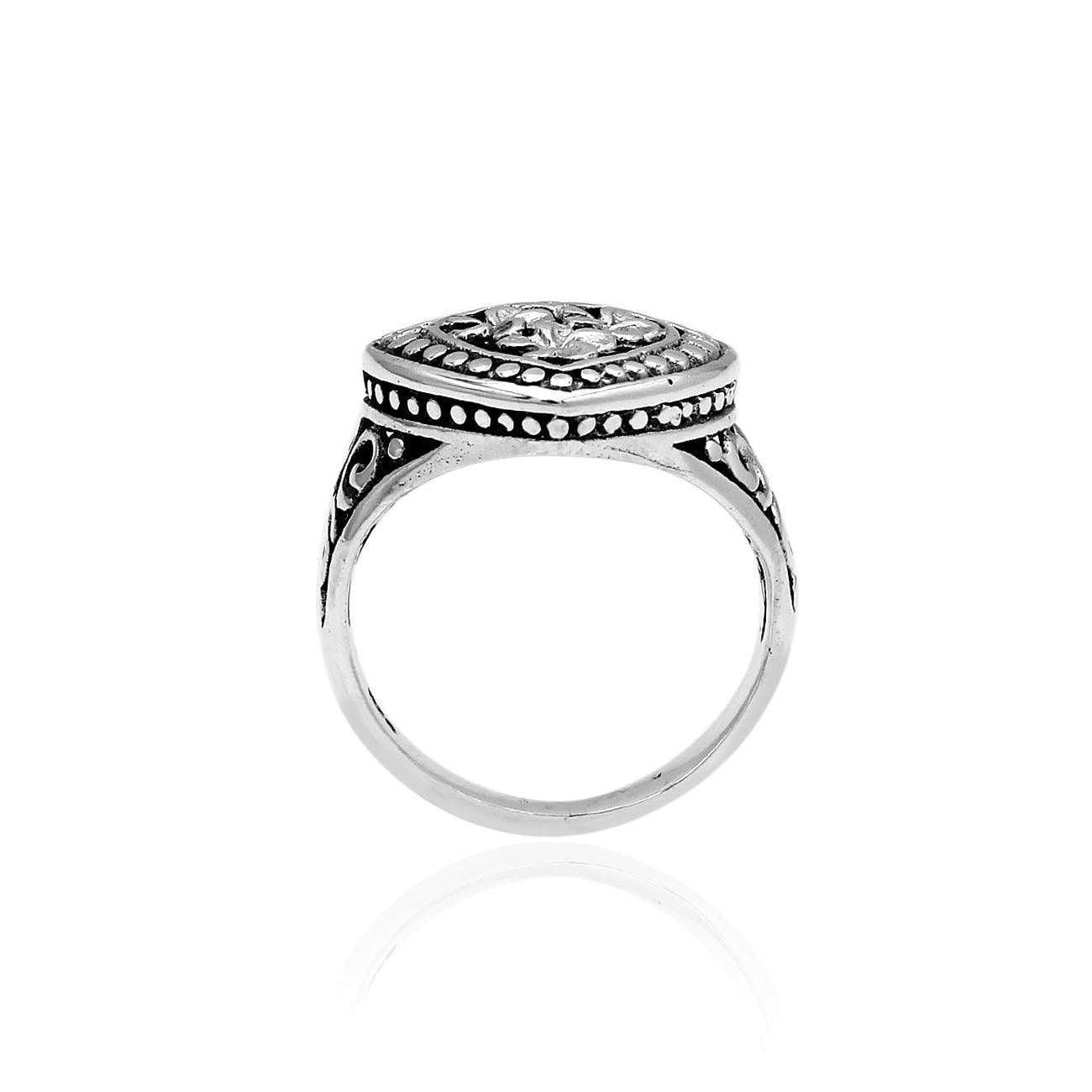 Designer Handmade BALI HEART Ring in 925 Sterling Silver - Size L , M , N , O , P , Q - Inspiring Jewellery