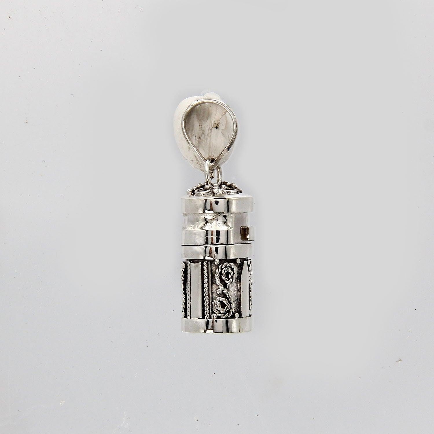 Handmade Dainty Prayer Box - Pill Box - Perfume Pendant - Ashes Locket Pendant - 925 Sterling Silver - Inspiring Jewellery